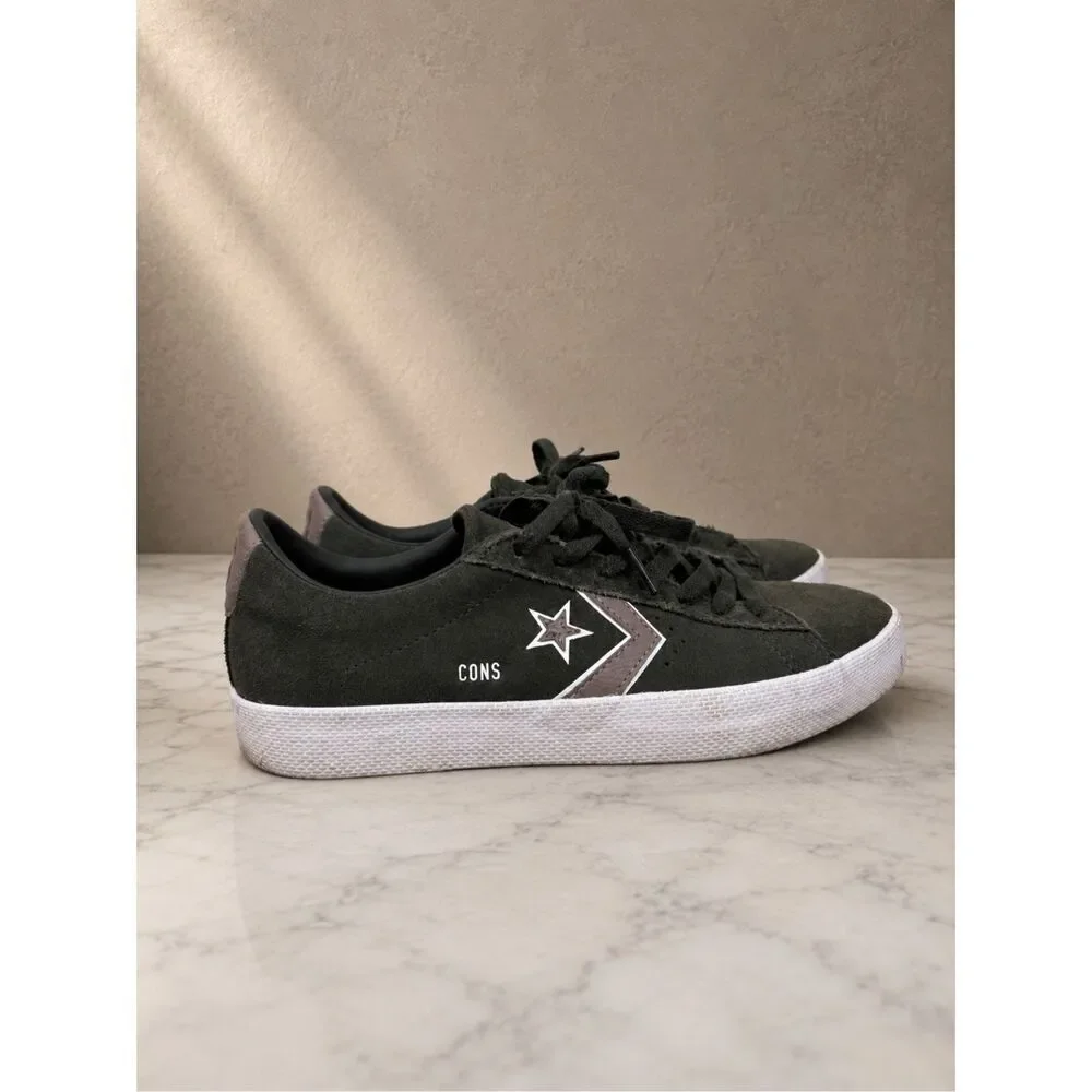 Converse CONS One Star Pro Suede Sneakers Olive Green White Men’s 8 Women’s 9.5 - Picture 1 of 7